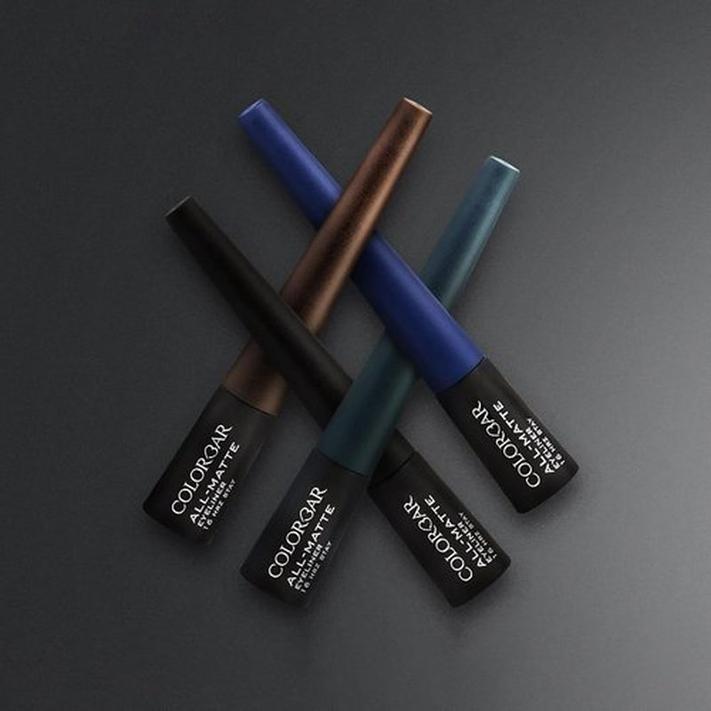 Colorbar All-Matte Eye Liner - Precision Liquid Eyeliner with Innovative Applicator - Quick-Drying, High-Pigment - 001 Matte Black - 0.08 oz