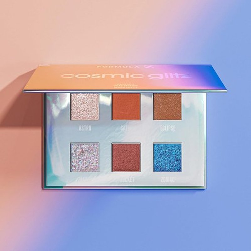 Formula Z - Cosmic Glitz Eye Shadow Palette | Longwearing, Richly Pigmented Glitter Shades - 1 Pc