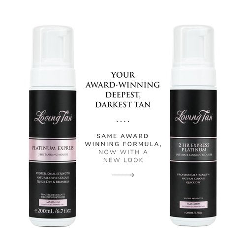 Loving Tan Platinum Self Tanning Mousse - Darkest Shade, Streak-Free Formula | 6.7 Fl Oz, 10+ Applications