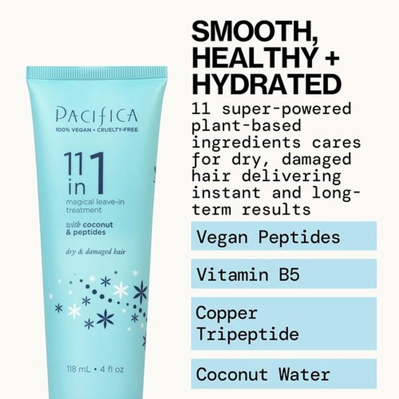 Pacifica Leave-In Conditioner - 11-in-1 Magical Hair Treatment for Strengthening & Repairing - Deep Conditioning for All Hair Types, Vegan