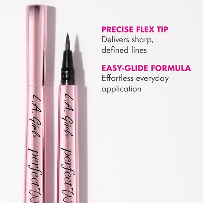 L.A. Girl Perfect Wing Liquid Eyeliner - Flex Tip Precision for Flawless Wings