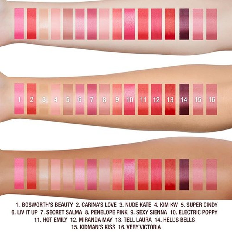 Charlotte Tilbury Hot Lips Lipstick - Hydrating, Long-Lasting Formula with Orchid Extract - Buildable Satin Finish for Fuller Lips