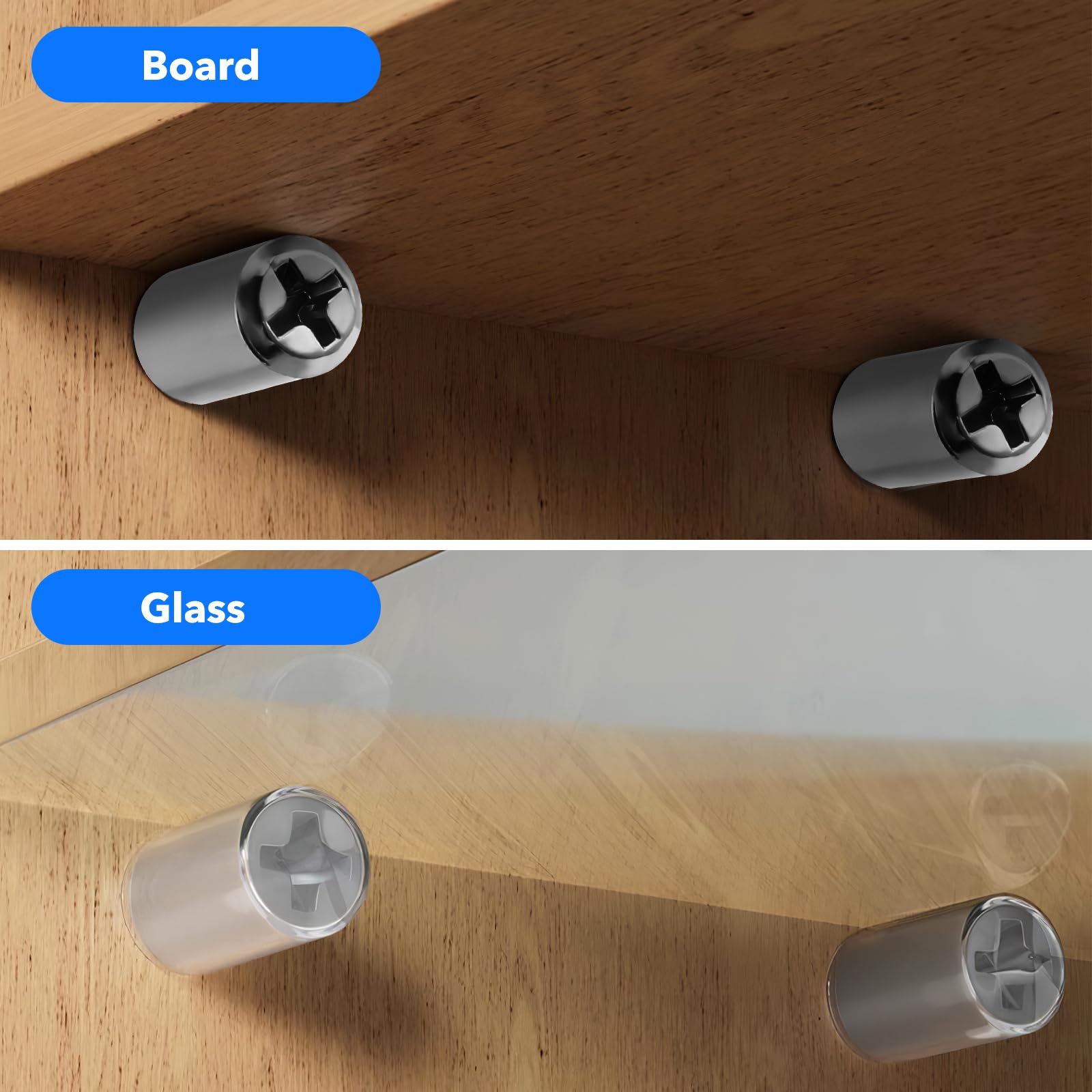 Uonlytech 120 Pcs Screw in Shelf Pins with Protective Sleeves Self Tapping Shelf Support Pegs for Cabinet Cupboard Bookcase Furniture Shelving 1.18 in