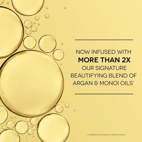 Bain de Terre Sweet Almond Oil Shampoo - Strengthens & Protects Weak Hair | Argan & Monoi Oils, Vegan