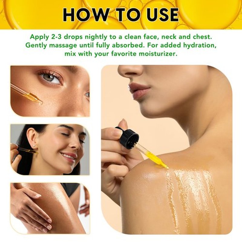 ELBBUB Premium Vitamin E Oil - Ultra Concentrated - Moisturizes, Improves Appearance of Scars & Stretch Marks, Skin Hydration - for Face, Body, Hair, and Nails