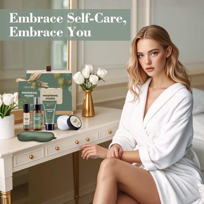 Valentines Day Gifts for Women - Gifts Sets for Her, 5 Pcs Spa Gift Set Relaxing Self Care Gifts Set, Care Package for Women, Ideal Birthday Anniversary Gifts for Her Girlfriend
