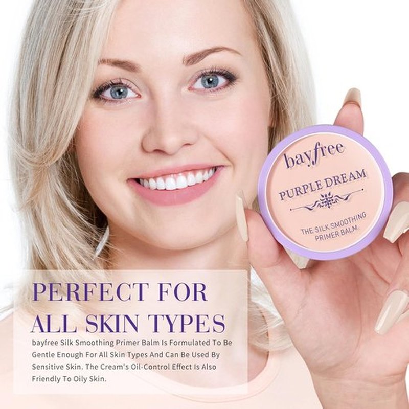 Bayfree Silk Smoothing Primer Balm - Poreless Formula for Flawless Skin | Long-Lasting, 0.35 oz