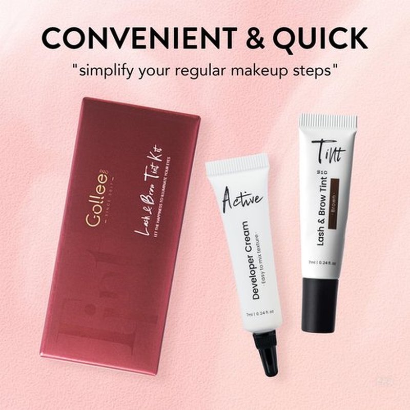 Lash Color Kit Brown Professional Lash and Brow Color Kit with Natural Effects Long Lasting Lasts 4 Weeks Easy to Use for Salon & Home Use