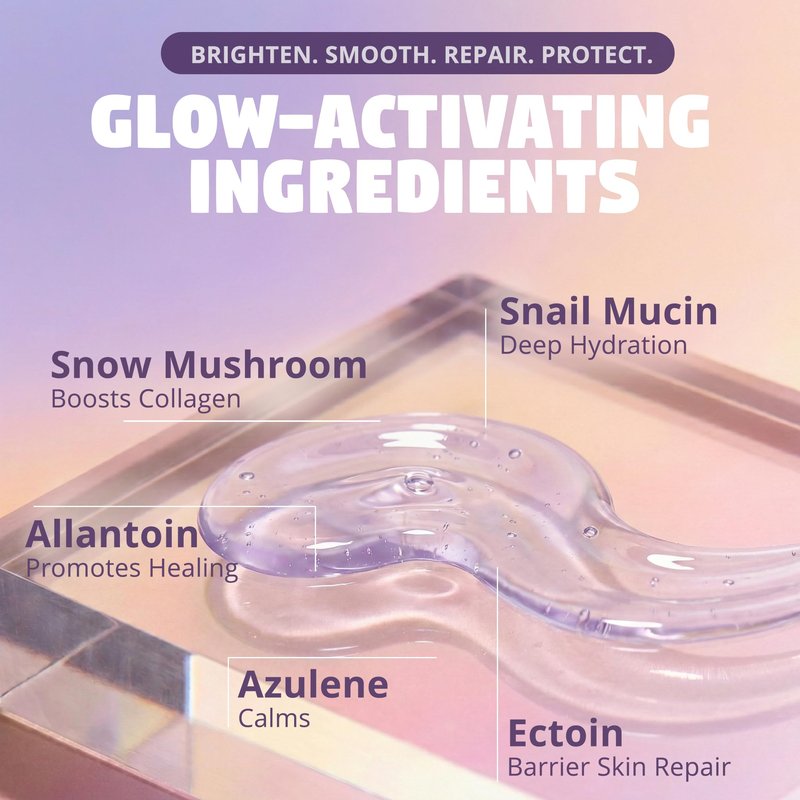 Zen Dew Moon Milk Snail Mucin Moisturizer Gel Cream (3.52 oz) Korean Snail Mucin Serum Cream that Replenishes Moisture & Leaves Skin Brighter, Plumper, Soothed & Smooth