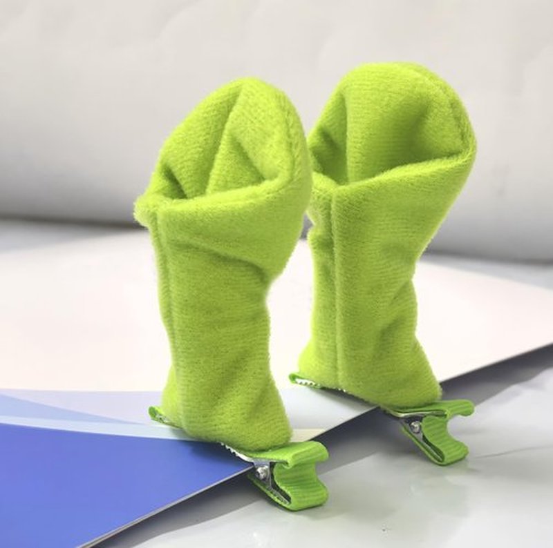 Sheliky Green Ears Headband Plush Monster Headbands Women Teens Halloween Dress Up Christmas Theme Party Costume Accessories (10)