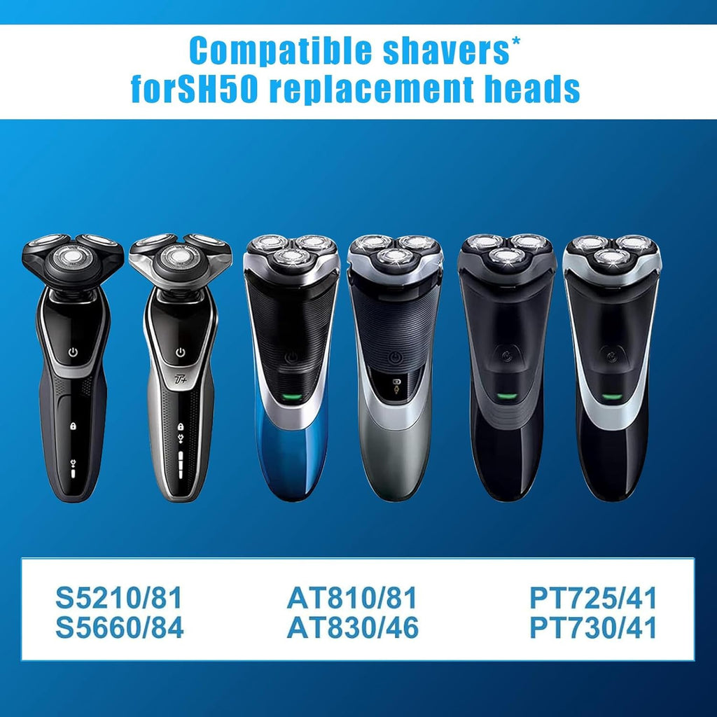 9 Pack SH50 Replacement Heads Double Blades Compatible with Philips Replacement Norelco 5000 Replacement Electric Shaving Head Razor Blades