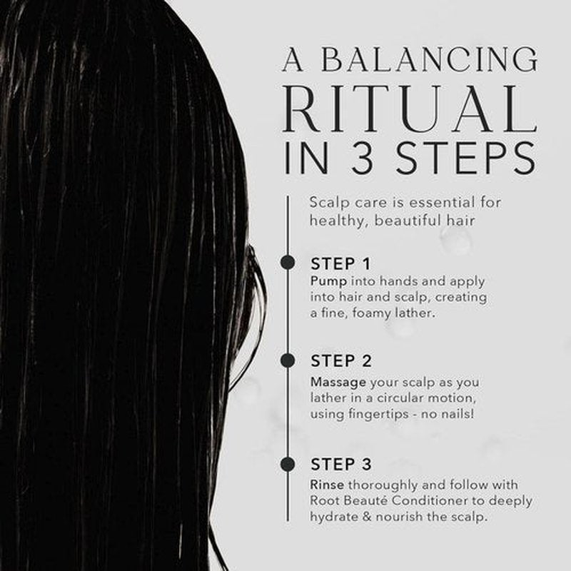 Kiwabi Root Beauté Itchy Scalp Shampoo - Sulfate-Free Natural Treatment for All Skin Types | 23 Botanicals for Hair Growth