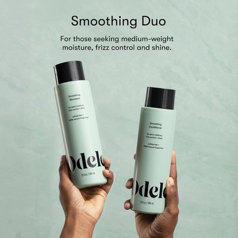 Odele Smoothing Shampoo & Conditioner Set - Sulfate-Free for Moisture & Frizz Control | 13 Fl Oz Each (2-Pack)