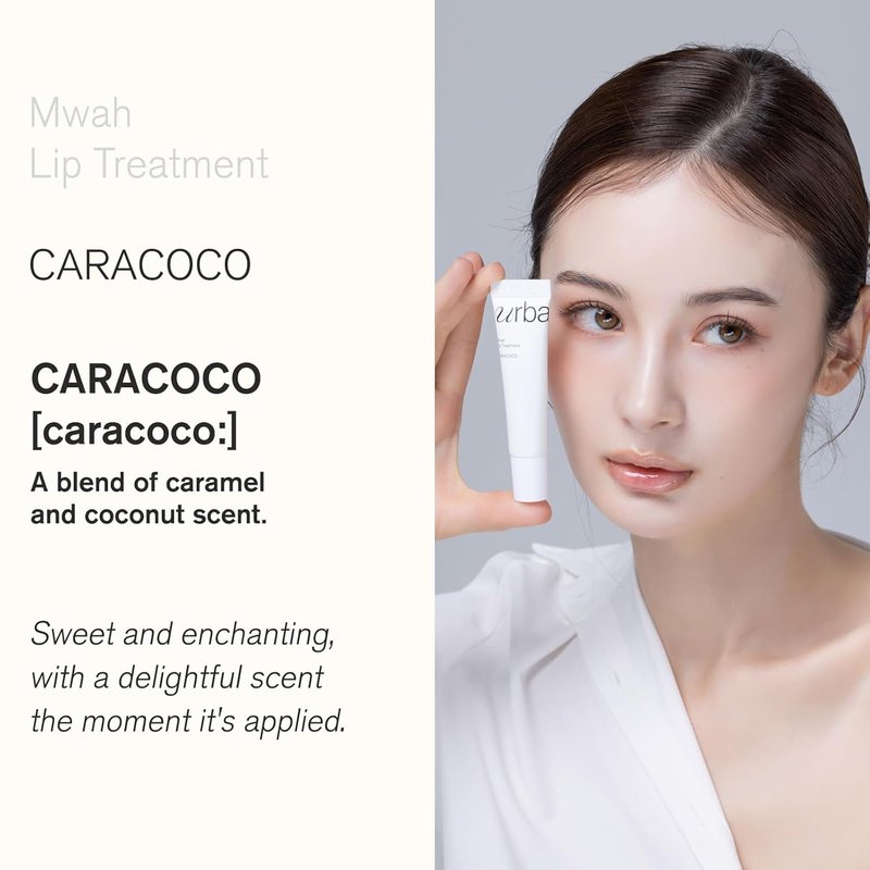 Urbanand Mwah Lip Treatment - Vegan Korean Glossy Lip Balm with Shea Butter & Peptides | Moisturizes Dry Lips (13g)