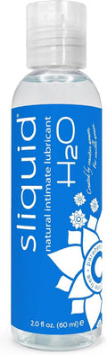 Sliquid H2O Water-Based Lubricant - Glycerin-Free, Natural Formula for Enhanced Intimacy | 2 Oz Clear, Unscented