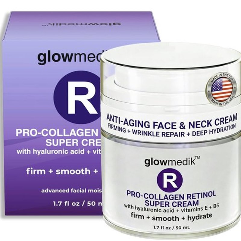 Regine Switzerland Anti-Aging Face Cream - Pro-Collagen Night Moisturizer with Retinol & Hyaluronic Acid - 1.7 fl oz for Firming Skin