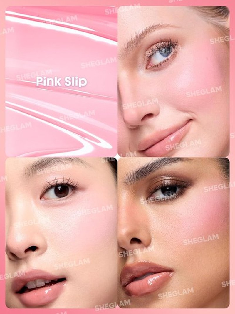 SheGlam Color Bloom Liquid Blush - 007 Pink Slip | Long-Lasting, Buildable Formula