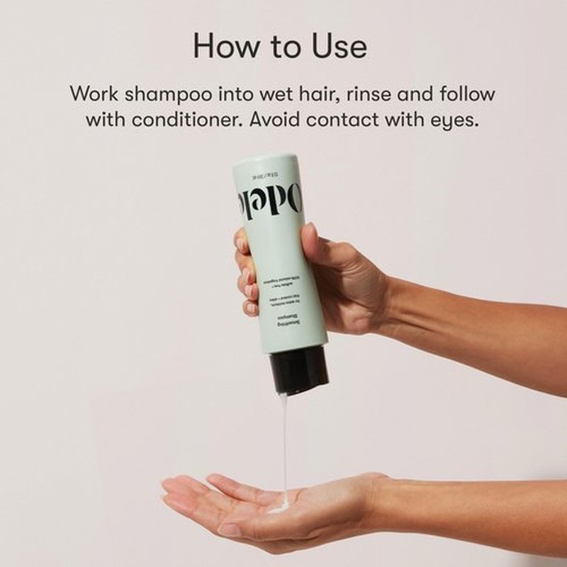Odele Smoothing Sulfate-Free Shampoo for Extra Moisture, Frizz Control, Shine, and Straight to Curly Hair Types, 32 Fl Oz