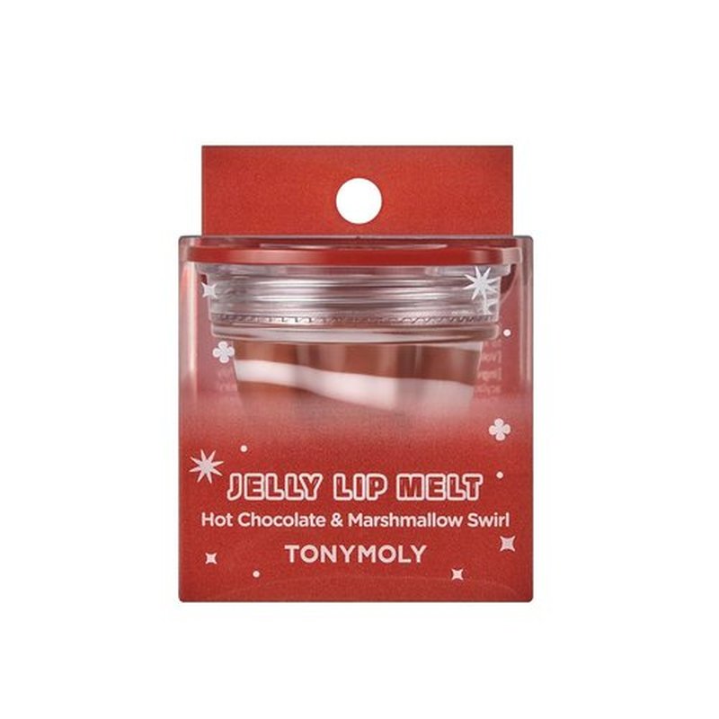 TONYMOLY Hot Chocolate & Marshmallow Swirl Jelly Lip Melt - Hydrating Lip Balm with Glossy Finish, Limited Edition