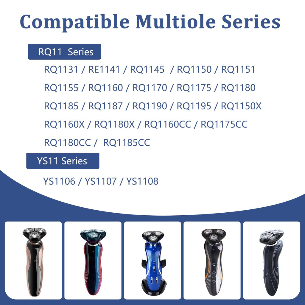 RQ11 Replacement Shaver Head - New Upgraded Compatible with Philips Norelco Senso-Touch 2D 1100 Series (1150x/1160x/1170x/1180x)