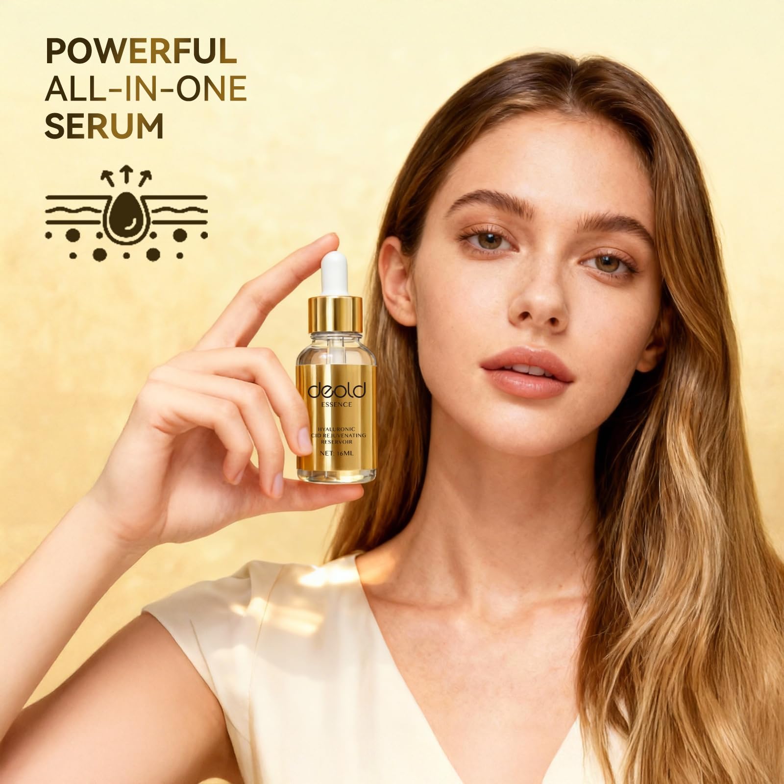 Hyaluronic Acid Serum For Face - Hydrating Serum with Niacinamide & Plant Extracts for Firmness |16ml | 0.54 fl.oz