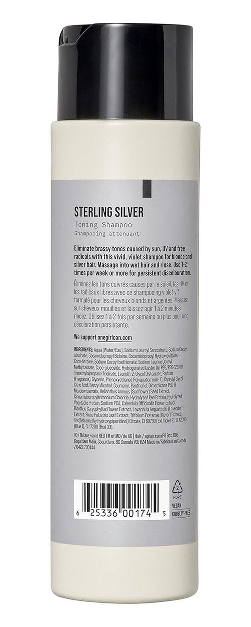 AG Care Sterling Silver Shampoo - Enhance Blonde & Gray Hair | 12 oz