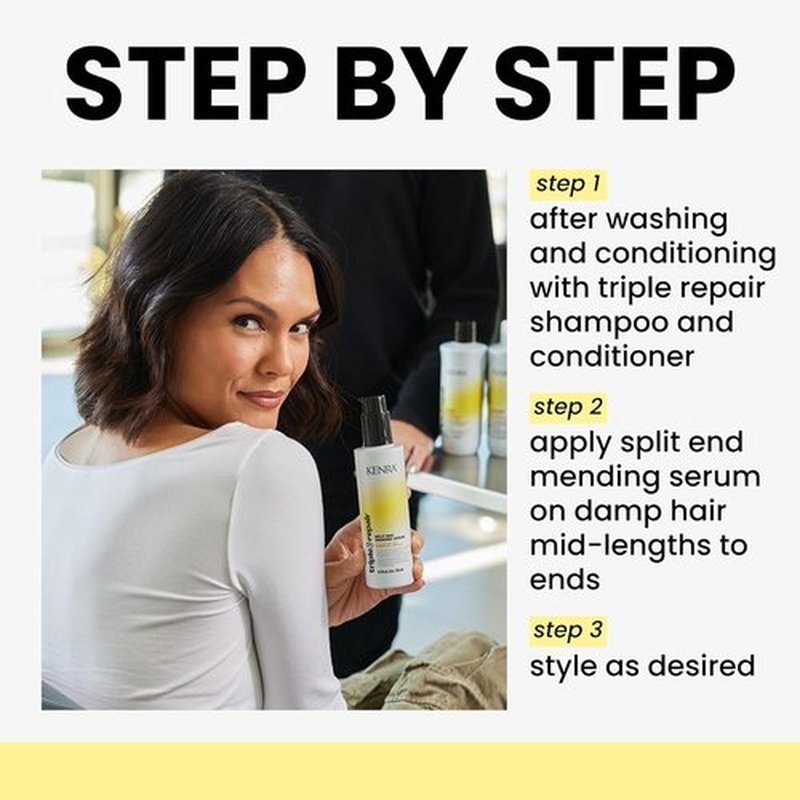 Kenra Triple Repair Serum - Split End Mending Treatment for Healthy Hair