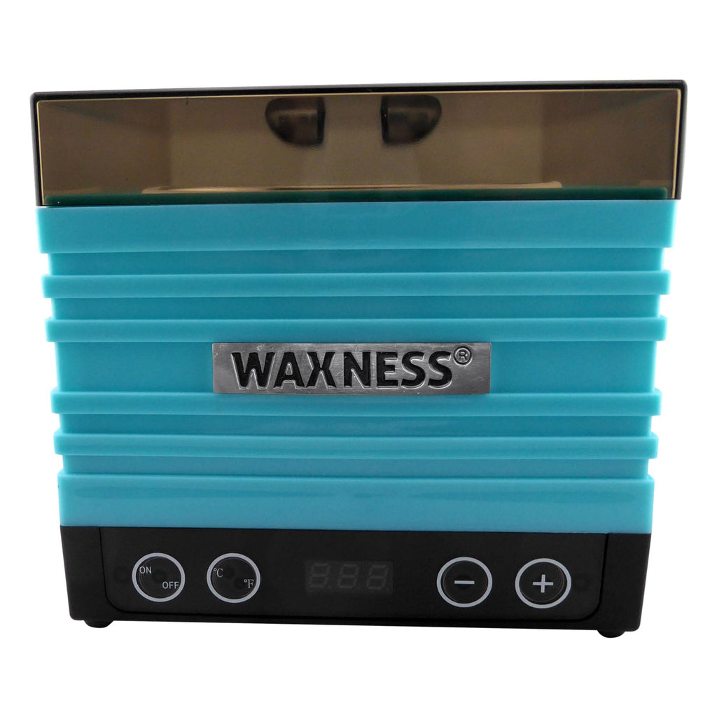Waxness W-CUBE Digital Professional Wax Heater – Teal, 1 lb Capacity, Digital Temperature Control with Memory, 100W, for Professional Use