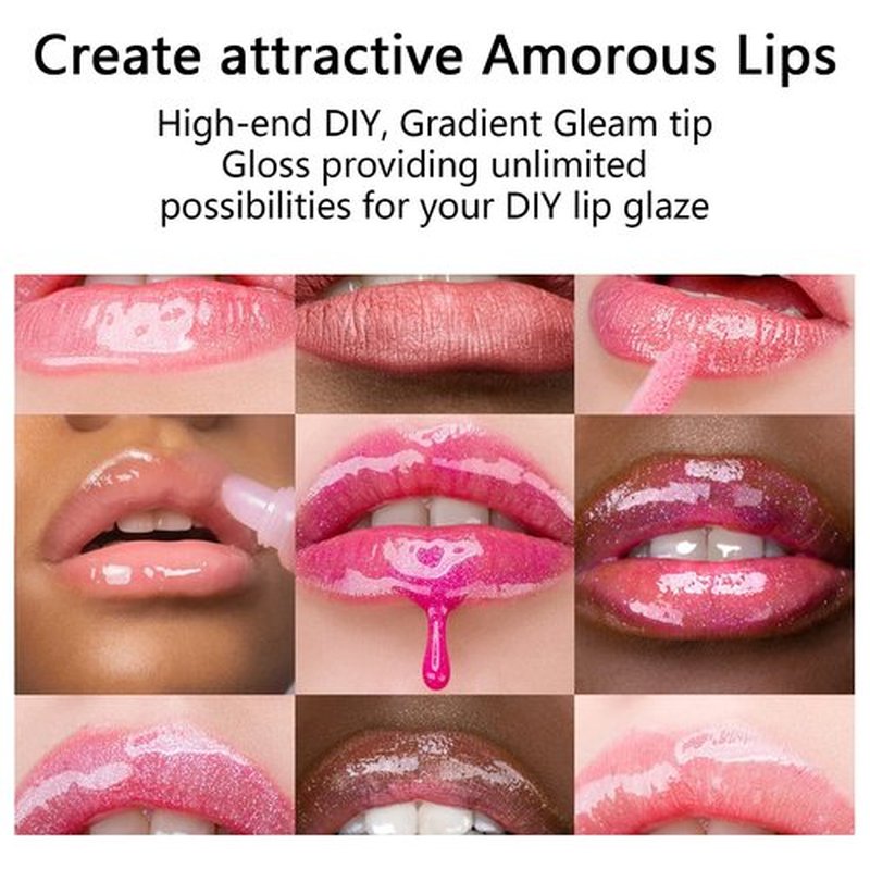 TSVATE Lip Gloss Making Kit, Lip Gloss Kit, Diy Lipgloss Set, Fun Make Your Own Lipgloss Kids Lip Gloss for Girls, Women, Moisturizing Lip Gloss Base, Jojoba Oil, Tubes, Gift for Her