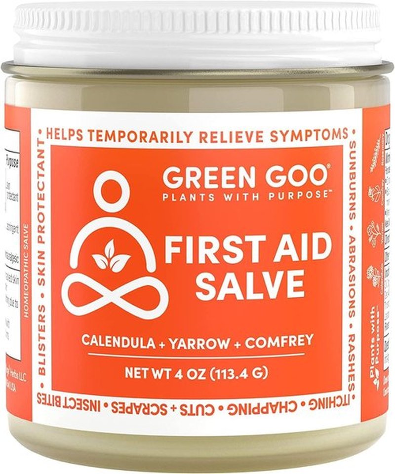 Green Goo First Aid Salve - All-Natural Healing Cream for Cuts & Sunburns | 4 Oz