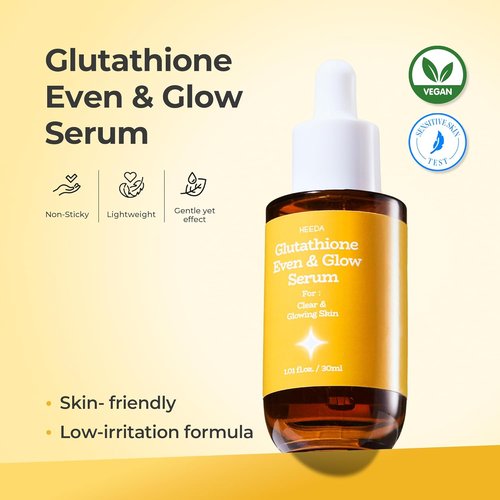 Glutathione Brightening Serum - All-In-One Formula with Niacinamide, Kojic Acid & Turmeric for Radiant Skin