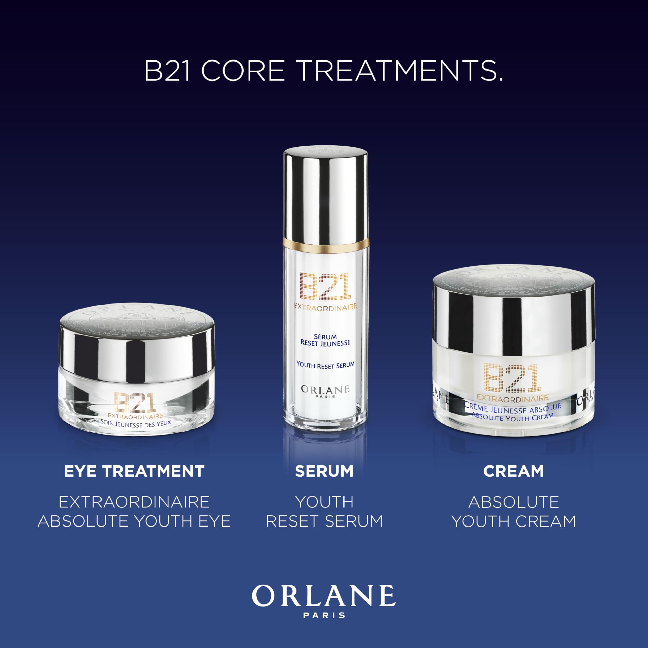 Orlane Paris B21 Extraordinaire Absolute Youth Cream, Anti-Aging Cream with Exclusive Youth Reset Complex to Plump and Revive Skin, Contains 21 Amino Acids from Pale Iris Stem Cells, 1.7 Fl Oz, 50 ml