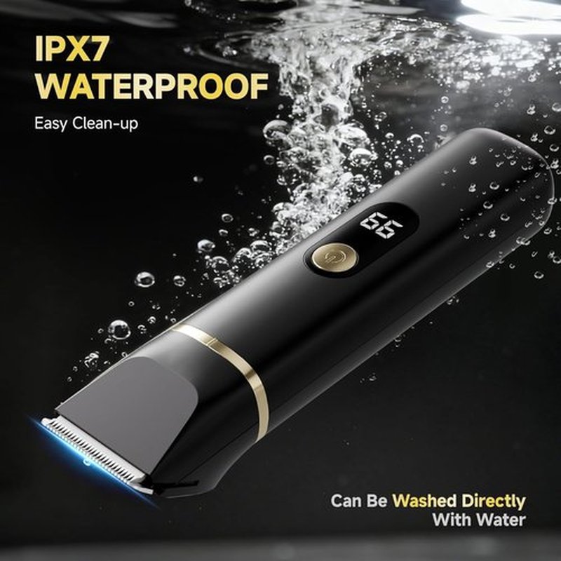 Skiennix Beard Trimmer - IPX7 Waterproof Electric Razor for Men | Versatile Grooming Kit (Black)