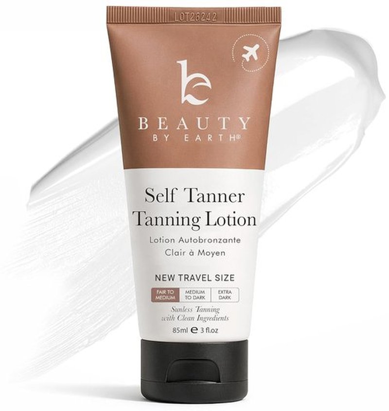 Self Tanner by Tanning Lotion - Natural & Organic Gradual Tanning Moisturizer | Travel Size, Non-Toxic Formula