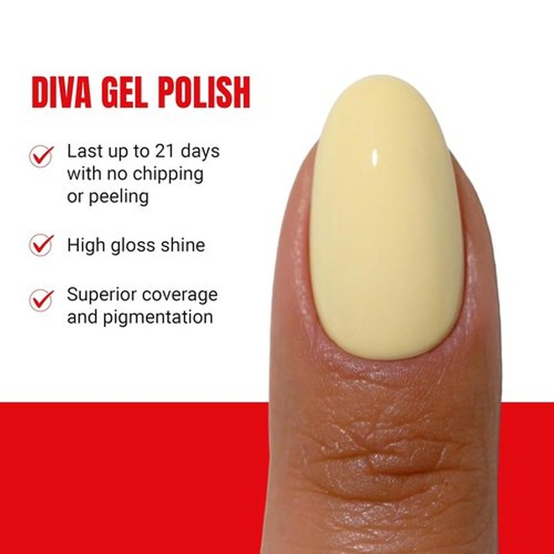 DND Gel Polish Set - Coquette Collection | UV/LED Gel & Air Dry Nail Lacquer Duo, 082 Sunny Delight, 0.5 Fl Oz