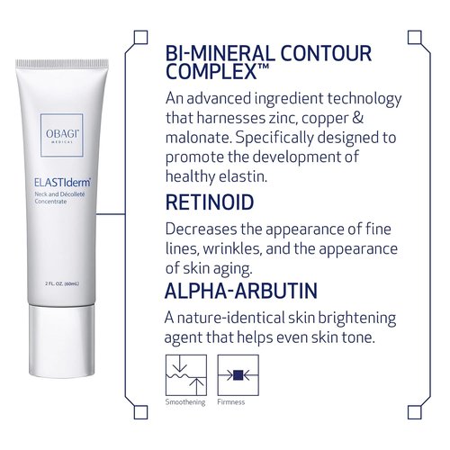 Obagi ELASTIderm Neck & Décolleté Lifting Concentrate - Reduces Fine Lines & Wrinkles | 2 oz