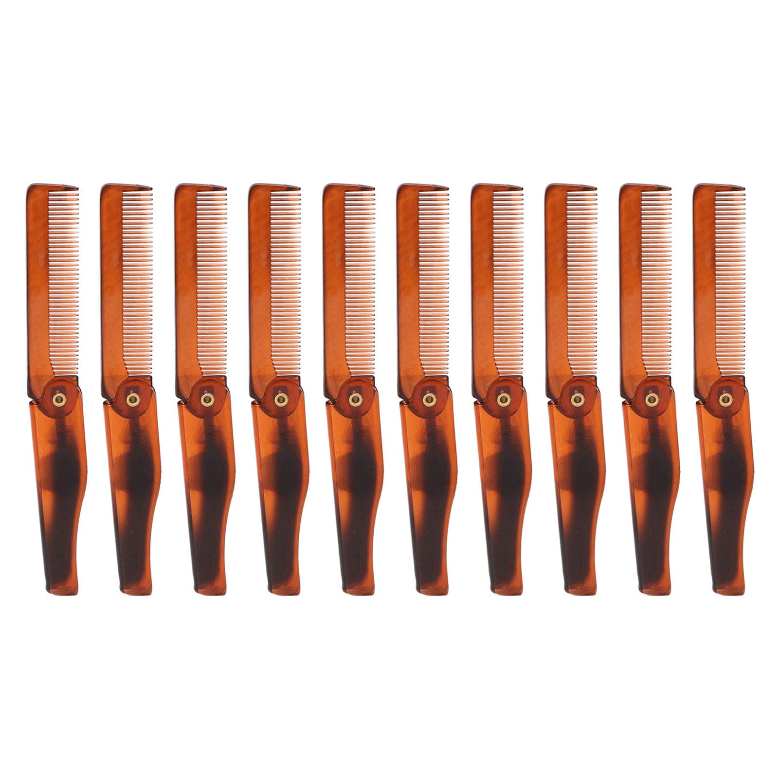 10 Pcs Folding Comb,Folding Pocket Comb Fine Tooth Comb Pocket Beard Comb Handmade Folding Pocket Comb for Styling Hair Mustache Beard