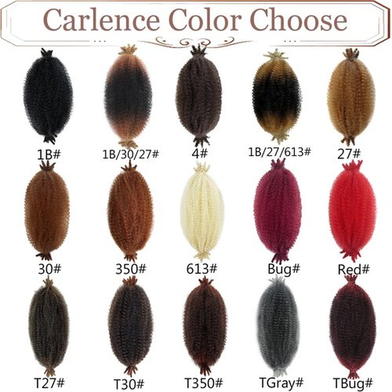 12 Inch Kinky Twist Hair 8 Packs Marley Twist Braiding Hair Pre-Separated Afro Spring Twist Hair Burgundy Afro Twist Hair for Faux Locs (Bug#, 12 Inch(Pack of 8))