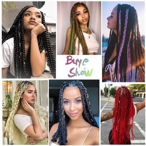 MSBELLE Red Braiding Hair Pre Stretched,20 Inch 6 Pack Prestretched Braiding Hair Extensions for Women Synthetic Soft Yaki Texture Crochet Braids Hair Extensions (Burgundy 900#)