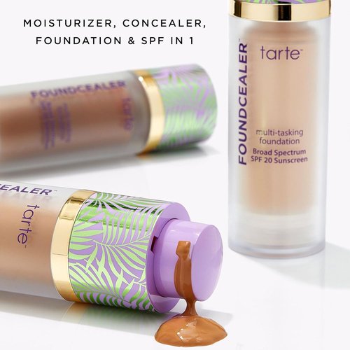 Tarte Babassu Foundcealer Dewy Foundation - SPF 20 Sunscreen, Vegan Makeup with Radiant Medium Coverage