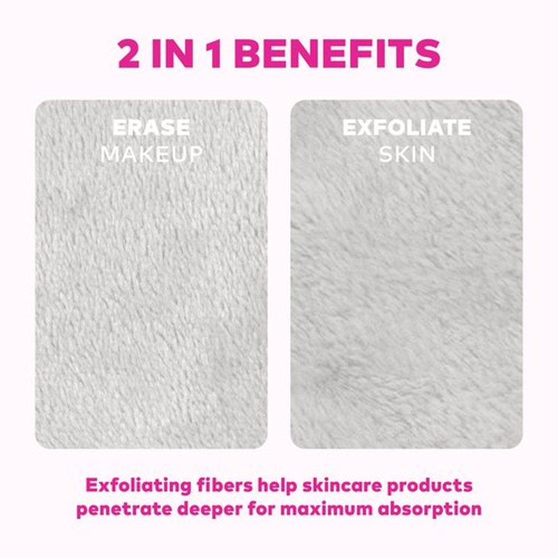 The Original MakeUp Eraser 7-Day Set, Erase All Makeup with Just Water, Including Waterproof Mascara, Eyeliner, Foundation, Lipstick, Sunscreen, and More! Cool Gal Neutrals, 7ct.