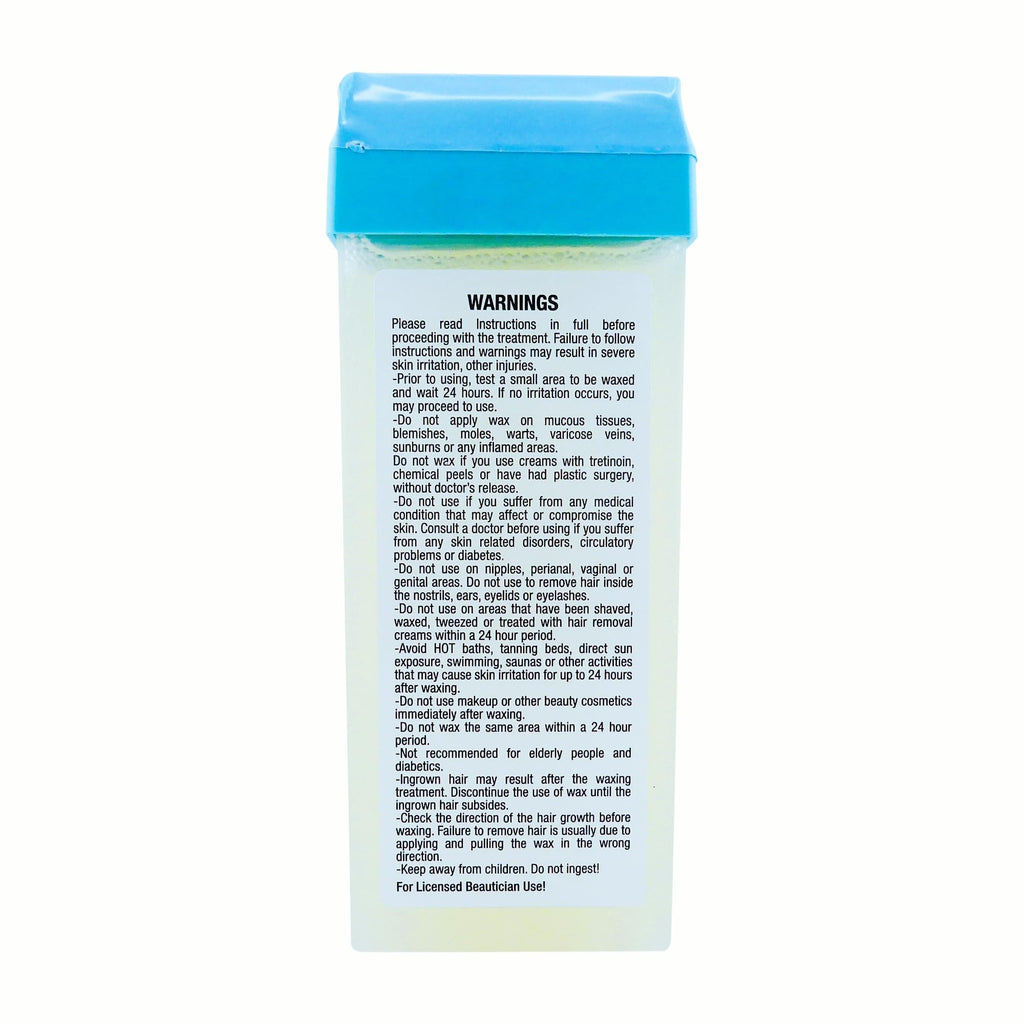 Waxness Sensi Clear Pure Soft Wax Cartridge Pack of 4 × 3.38 oz (100 g)– Rosin-Free Clear Gel Strip Wax with Neuro-Active Comfort Complex, Roll-On for Face & Body – Made in Italy