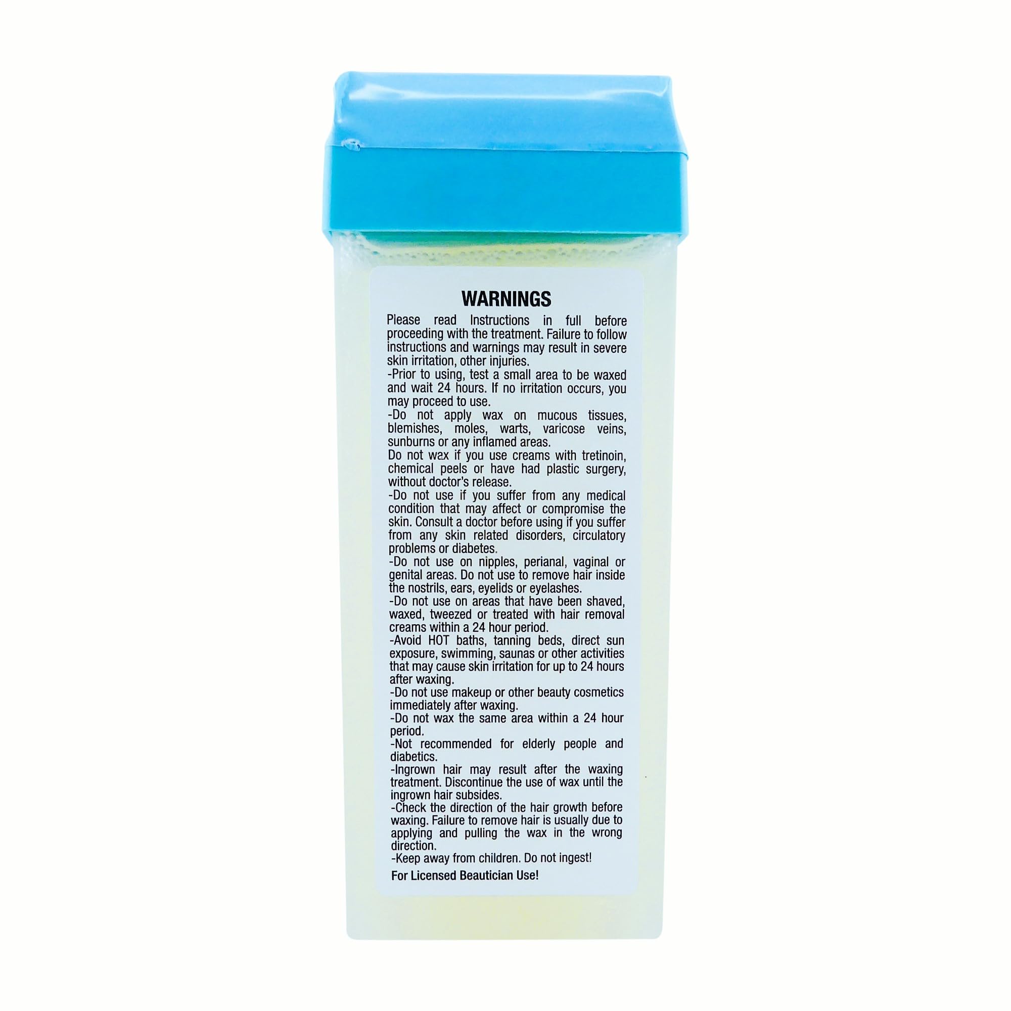 Waxness Sensi Clear Pure Soft Wax Cartridge Pack of 4 × 3.38 oz (100 g)– Rosin-Free Clear Gel Strip Wax with Neuro-Active Comfort Complex, Roll-On for Face & Body – Made in Italy