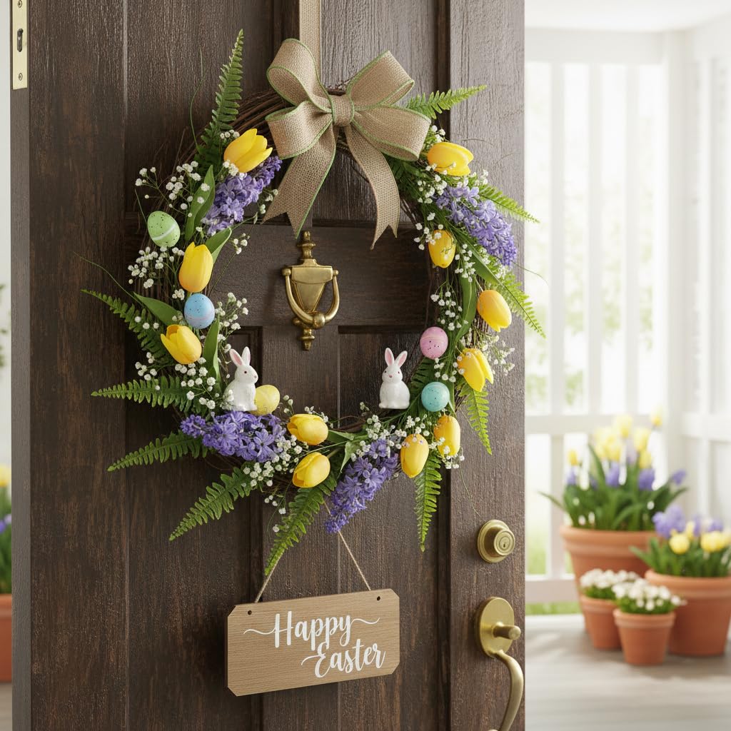 Twig Garland: 15.7ft Natural Grapevine Spring Wreaths for Front Door, Backdrop Hanging Vine for DIY Crafts Christmas Easter Valentines Day Wedding Party Home Decor