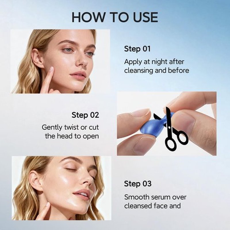 HKH Copper Peptides Serum for Face: 38 Capsules Anti-aging Facial Serum with GHK-Cu Peptide & Hyaluronic Acid for Fine Lines Wrinkles & Dryness - Daily Use for 30+ Women - Travel-Friendly