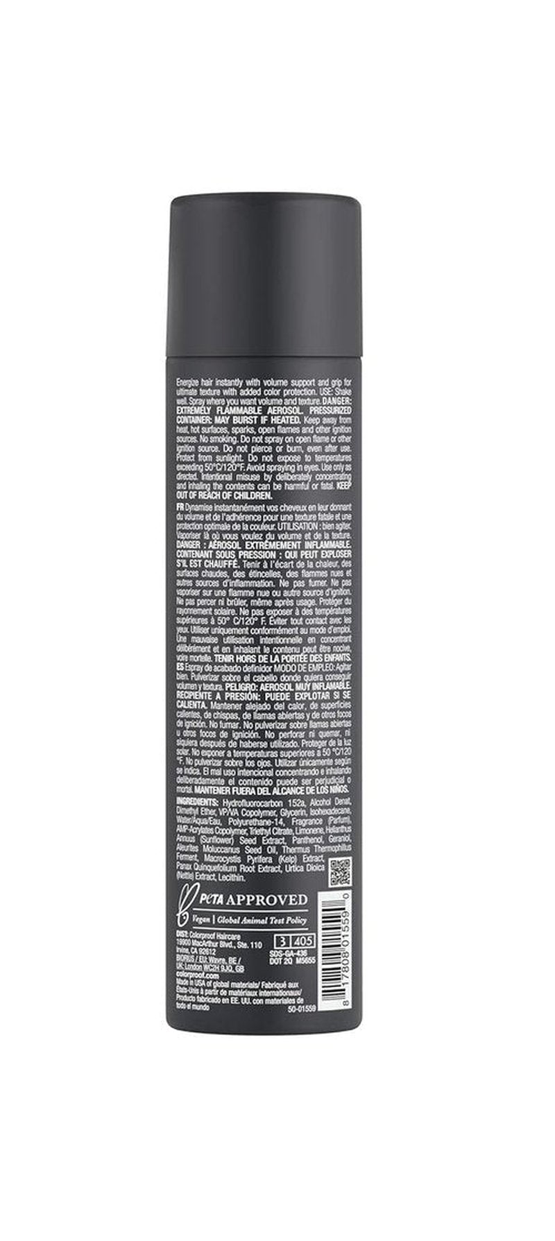 Texture Charge Finishing Spray by Regine Switzerland - 7.5 Oz for All-Day Hold & Volume