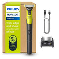 Philips Norelco OneBlade 360 - Hybrid Electric Beard Trimmer & Shaver with 5-in-1 Adjustable Comb | Model QP4530/90