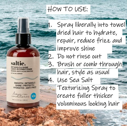 Skiennix Leave-In Conditioner - Seaweed, Kelp & Algae Enriched Hair Treatment | 8.5 fl. Oz - Frizz Control & Shine
