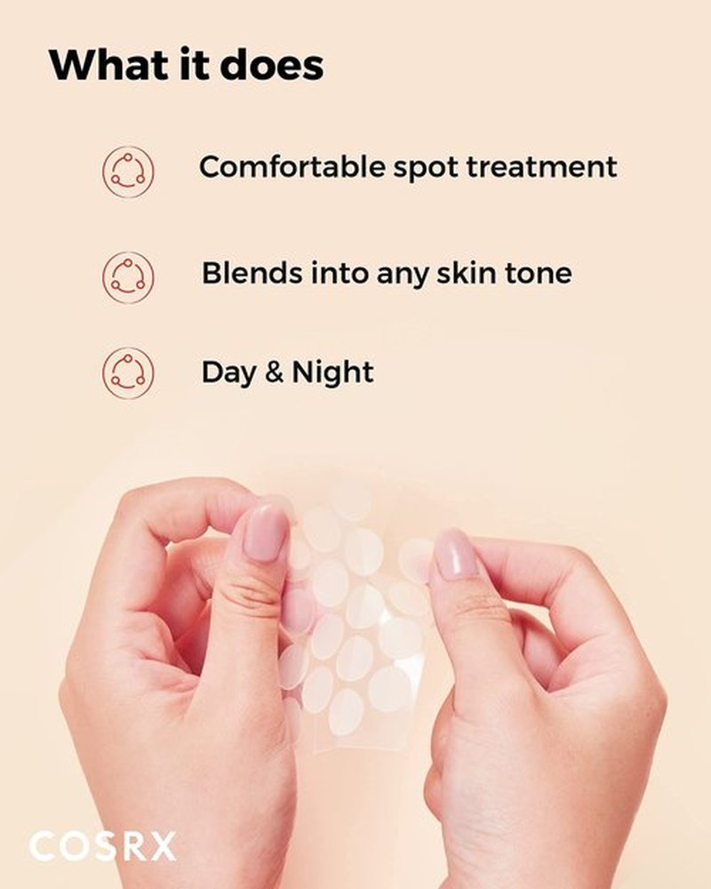 COSRX Master Patch Basic, Overnight Acne Patch Hydrocolloid, Blemish Spot Sticker for Face, Strong adhesion & Thicker Spot Cover, 1 Sizes (36 Count)