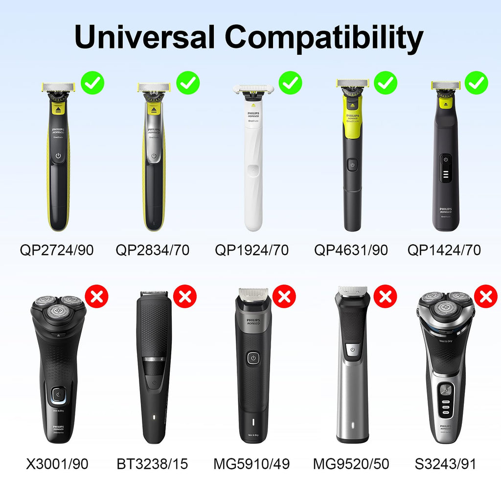 5V 2A Blade Charger Cord for Philips Norelco OneBlade QP2724 QP2834 & Multigroom MG5910 MG7900 MG9510 MG9520, S7887 S5880 Replacement Cord for Phillips 2000 3000 5000 7000 Trimmer Electric Shaver